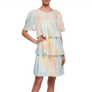 English Factory Tiered Ruffle Shift Dress